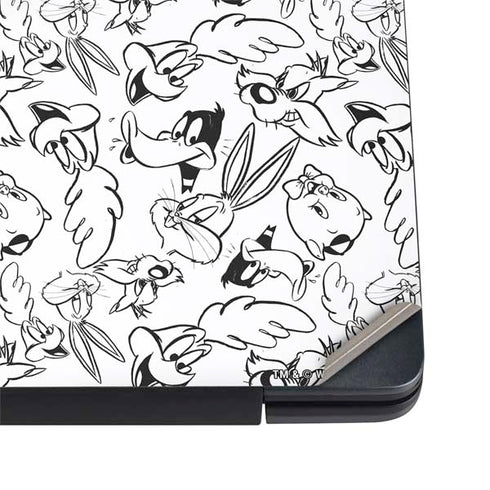 Looney Tunes Looney Squad Black and White Grid Dell Vostro Skin